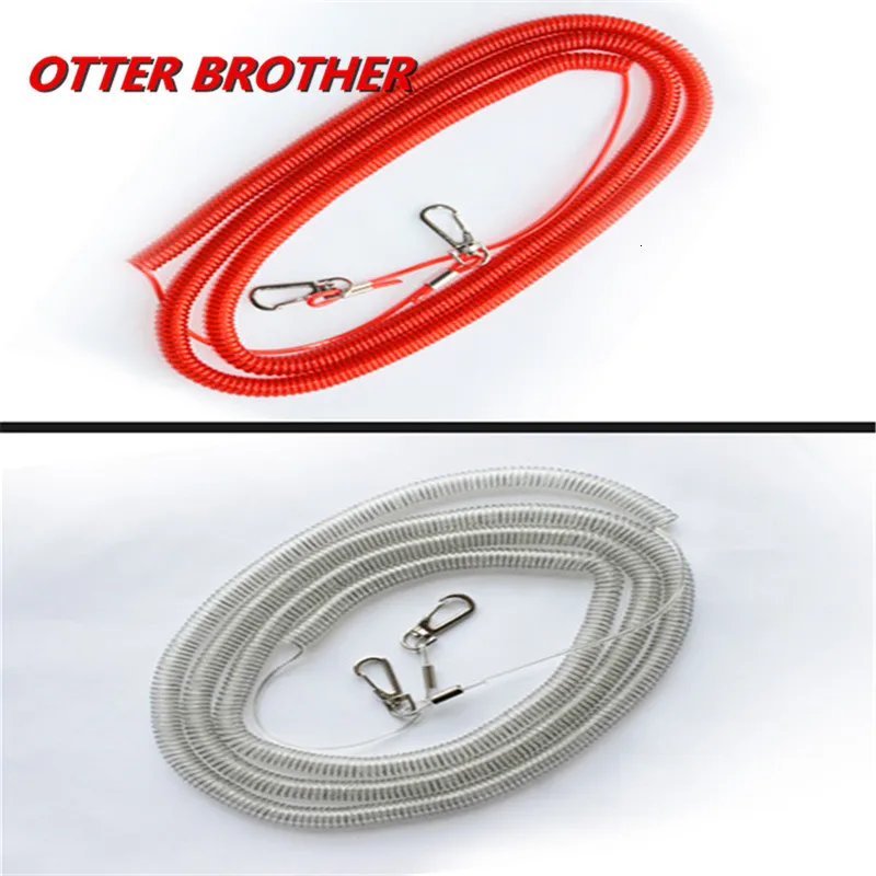Fishing Tackle Accessories Fishing Security Rope 3M 1PCS Fishing Coiled Lanyard Safety Rope Set Wire Steel Inside Attached Tool