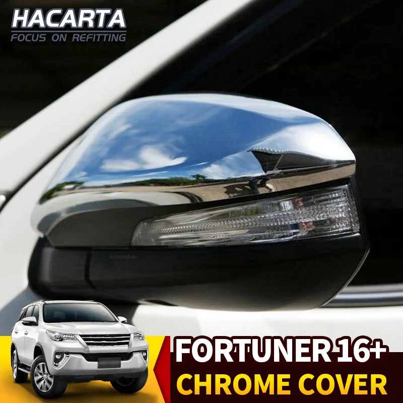 

Аксессуары для hilux revo rocco, для Fortuner SW4 2016 2017 2018, накладка на дверное зеркало, хромированная отделка, автомобильный Стайлинг