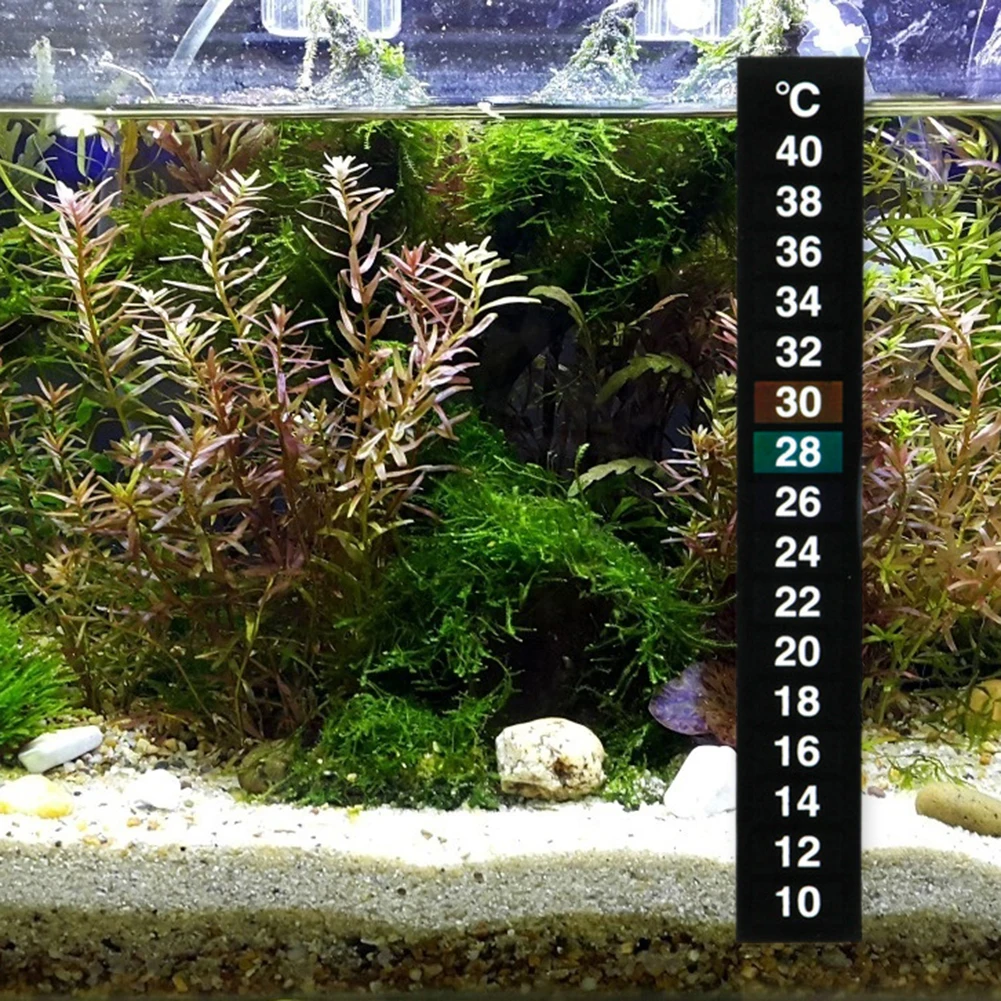 Termómetro de medición autoadhesivo, medidor de temperatura para peces de acuario, herramientas de Control de temperatura del acuario