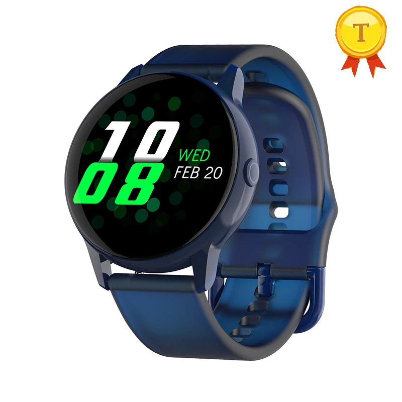 blue silicone Bluetooth Смарт-часы телефон фитнес-трекер Smartwatch IP68 водонепроницаемый монитор сердечного ритма кровяного давления здоровье Спортивные Наручные Часы - Цвет: blue silicone