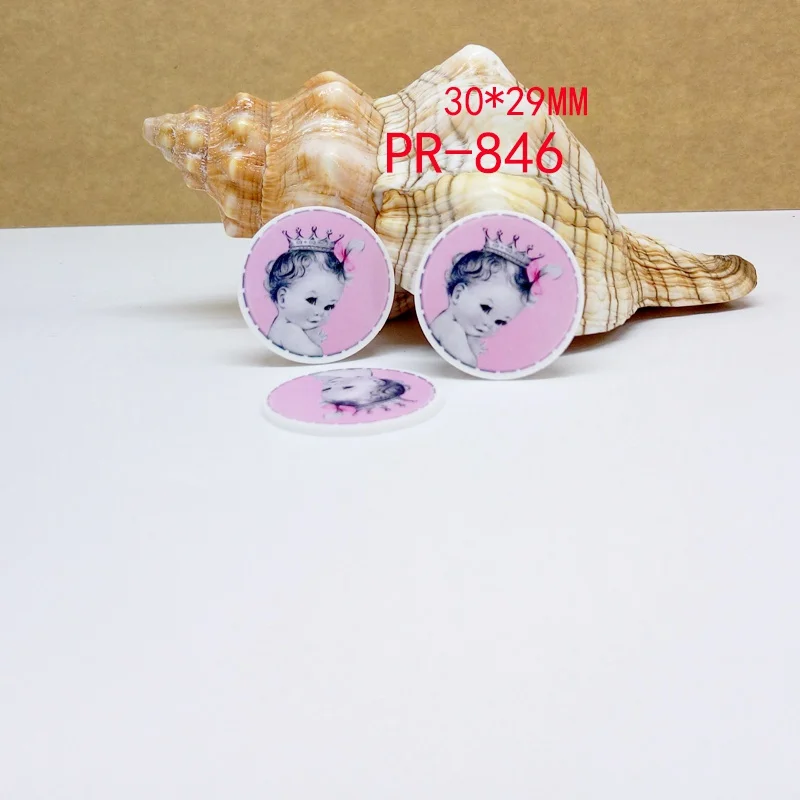 846 30 шт мультфильм персонаж плоское украшение из смолы pr 850 - Цвет: 846
