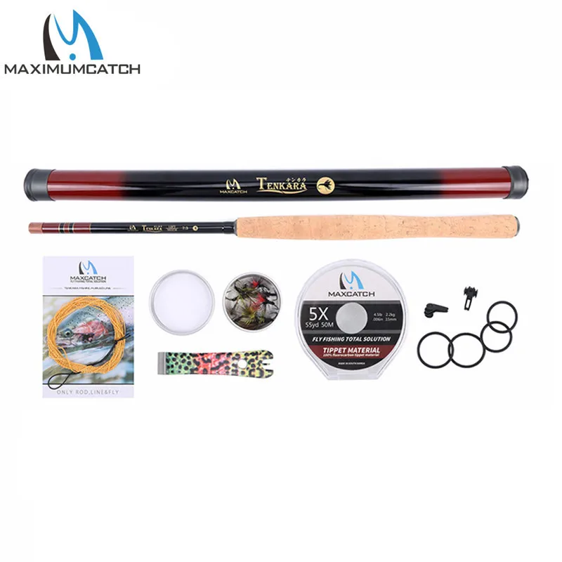 Телескопическая Tenkara Fly Rod 10ft-13ft быстрое действие Fly удочка - Цвет: Combo 2
