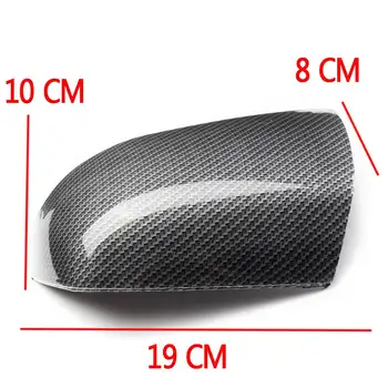 

Pair Left Right Front Carbon Fiber Side Door Wing Mirror Cover Caps For Ford for Focus Mk.2 2005 2006 2007 2008 replacement part