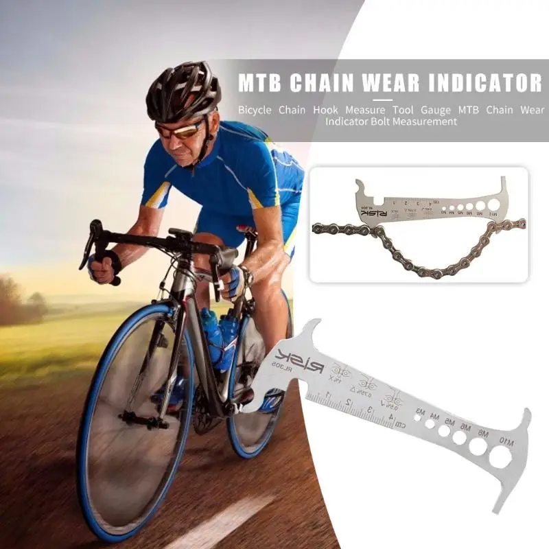 3 в 1 велосипедная цепь крюк Измерительный Инструмент Калибр практичный MTB горная цепь для дорожного велосипеда износ индикатор с крепежом на болтах измерительные инструменты