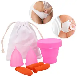 Silicone Menstrual Cup Feminine Lady Women Hygiene Menstrual Silicone Cup