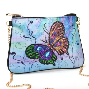 

DIY Special Shaped Diamond Painting Wristlet Wallet Diamond Painting Embroidery Cross Stitch Wallet For Women A Fat Bird