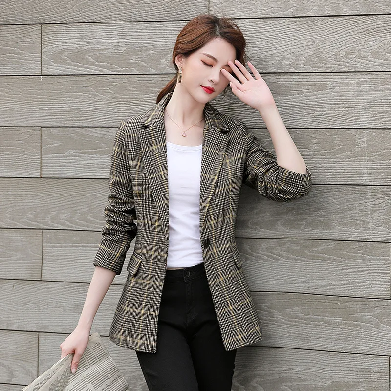 

2019 Autumn New Style Way909 Korean-style Women's Fashion Western Style Suit Jacket Entity