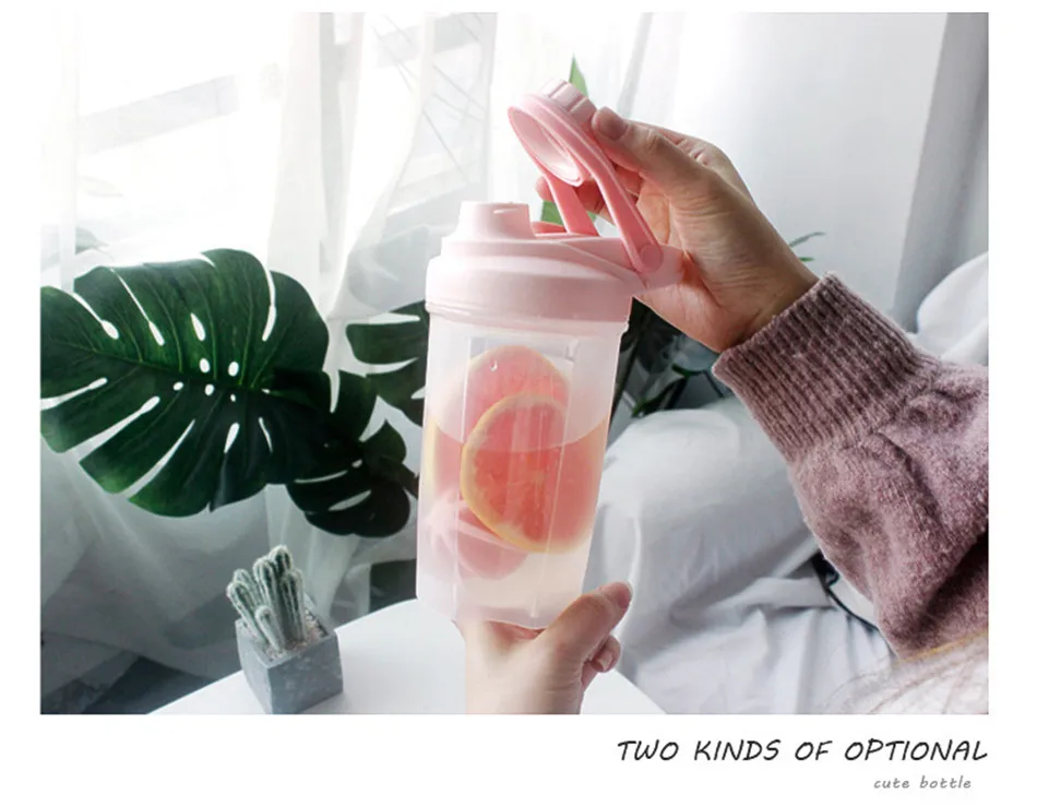Creative Shake Bottle Plastic Sports Bottles Protein Powder Mixing Outdoor Water Bottle Bpa Free Shaker Bottle 500Ml 18 Creative Shake Bottle Plastic Sports Bottles Protein Powder Mixing Outdoor Water Bottle Bpa Free Shaker Bottle 500Ml