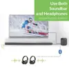 Avantree Orbit Long Range Bluetooth 5.0 Audio Transmitter for TV, 2 Built-in Antennae, 2 Headphone Support, aptX Low Latency ► Photo 2/6