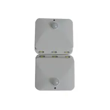 2 шт. Ночной светильник на батарейках, светодиодный индукционный светильник для помещений, датчик движения, светильник для ступеньки лестницы, квадратный светильник