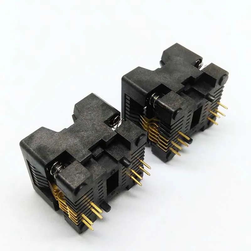 ANDK SOP8 150mil шаг 1,27 мм горит в гнездо SOP8 IC ширина корпуса 3,9 мм тестовая розетка OTS-16-1.27-03 SOIC8 SO8 программист адаптер