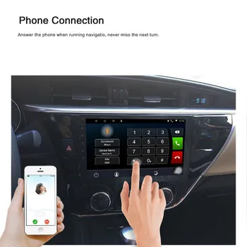 

10" 2 Din Car Radio Multimedia Player HD Touch Screen Bluetooth FM Radio Player Rear View Camera For Toyota Corolla 2014-2017