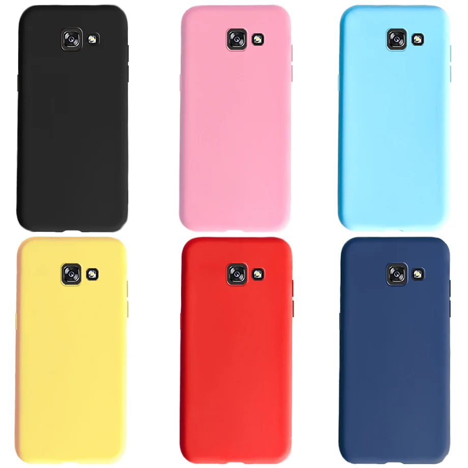 Funda de silicona mate para Samsung Galaxy A5 2015 2016 2017, carcasa suave para Samsung A510 A510F A520F