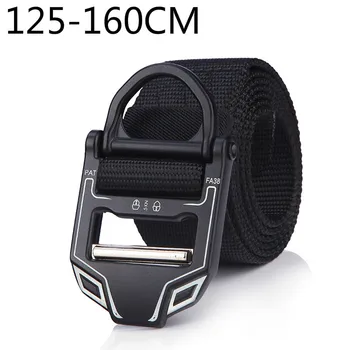 

125--160CM Men Tactics Belt Second Generation Snake Buckle Multifunctional Outdoor Canvas Imitation Nylon Inner Belt