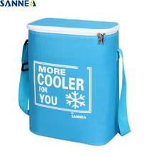 

SANNE 15L waterproof portable insulated cooler bag can carry food and drink insulated thermal bag Solid color cooler bag thermal