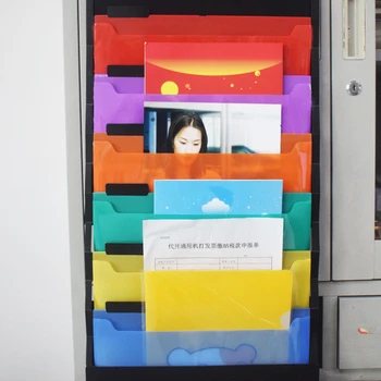 

Hanging Organizer Wall Pocket Expanding File Folder Portable Document A4 Size Letter Holder Multifunction 6 Folders Bag