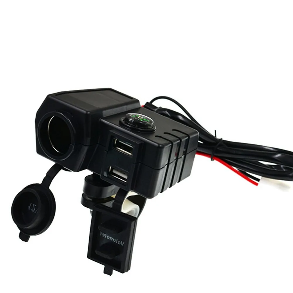 Мотоцикл модифицированный автомобильный навигатор USB ЗУ для мобильного телефона кросс-Райд 12V Водонепроницаемый автомобильное зарядное устройство прикуриватель