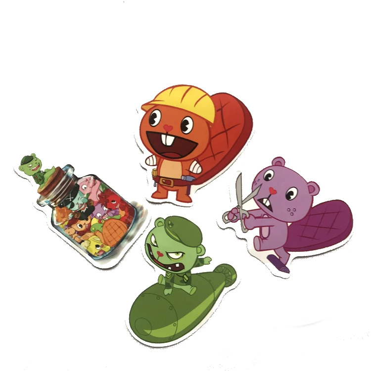 

8PcsSticker Waterproof No Duplicate Mix Cartoon Sticker Children Adult on Laptop Suitcase Guitar PVC Cool Fashion Sticker