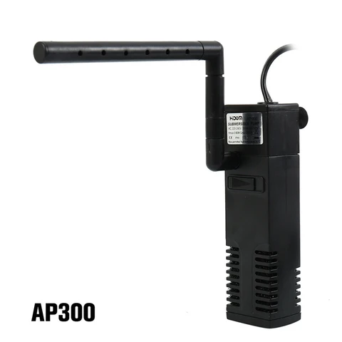 New Style Black Submersible Water Built-in Filter Pump Aquarium Pond Waterfall Oxygen Increasing Fish Tank Tool  Accessories
