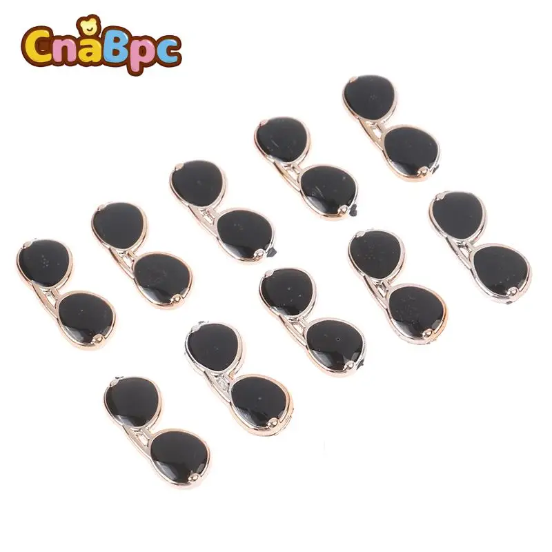 10 Pcs Mini Sunglasses Flatback Resin Diy Decor Play Toys For Dolls