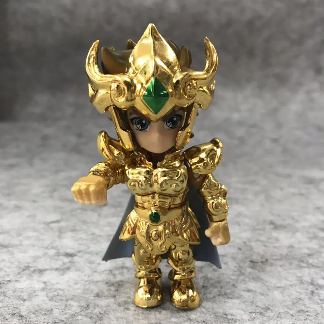 Cheng yuan Anime Saint Seiya Cute Gold Saints Lion Holders Sagittarius Virgo Candy Toy