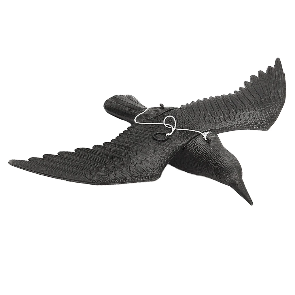Vogelabwehr Rabe Scarecrow Crow For Pigeon Defense, Garden Bird, Black