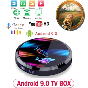 

H96 MAX X3 Amlogic S905X3 gigabit lan Android TV Box replace h96 max 2.4G&5G Dual Wifi BT4.0 max 128g supports Netflix Mediaplay