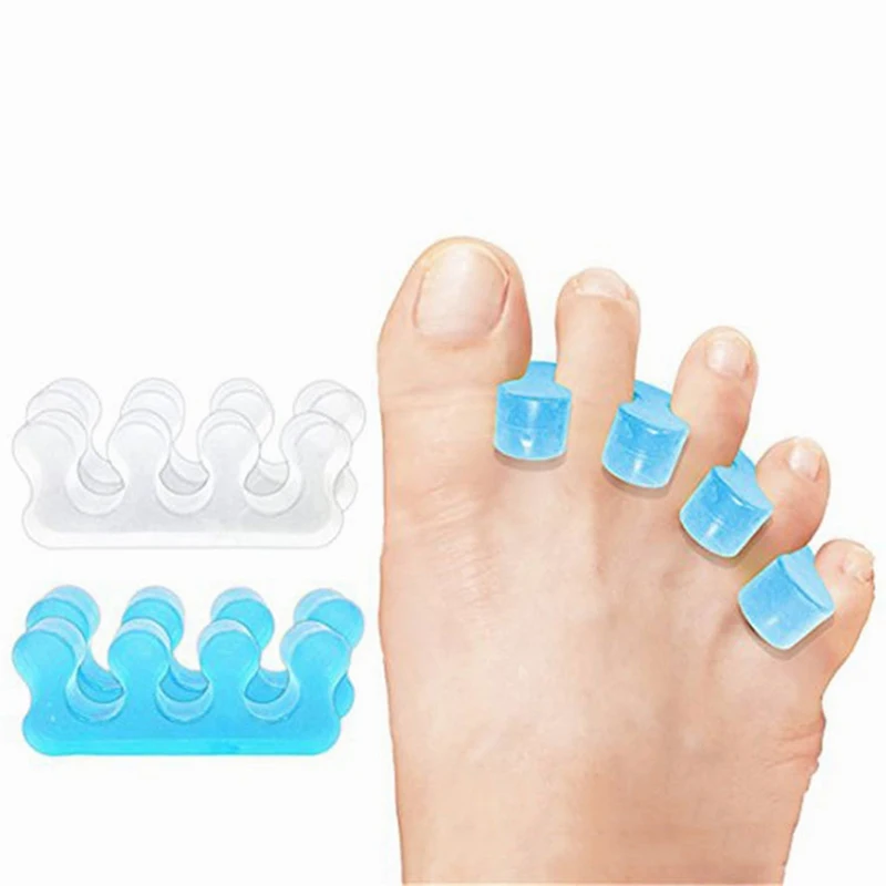1Pair Silicone Gel Hammer Toe Separator Correction Straightener Orthopedic Metatarsal Rings Feet Care Shoes Cushion foot Pads