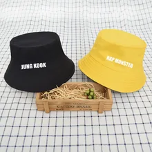 Kpop JUNGKOOK SUGA JIMIN V, окружающая тот же параграф, шапка, двухсторонняя Рыбацкая шляпа, Мужской и Женский козырек, Корейская дикая шляпа
