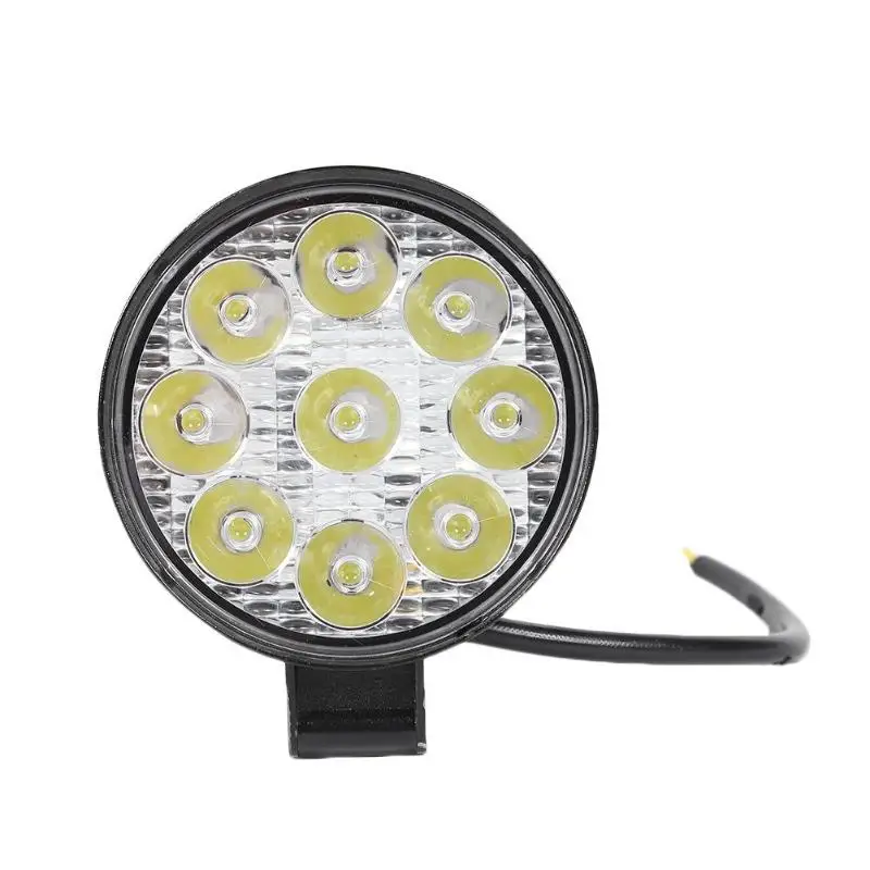 9LED Рабочая лампа 27 Вт 1620LM 6500K супер энергосберегающая высокая яркость Длительный срок службы IP67 Водонепроницаемый круглый мини-прожектор для автомобиля грузовика