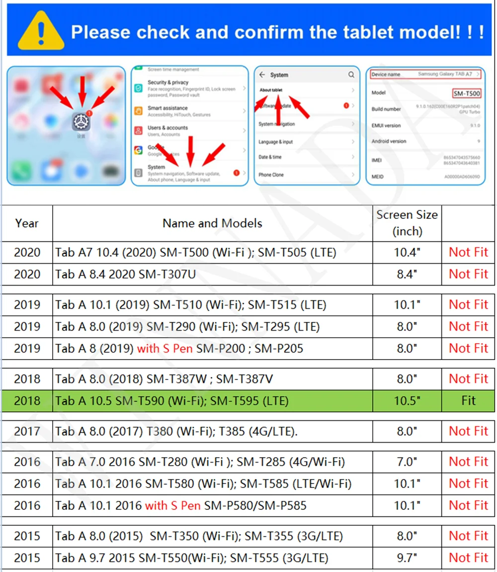 Для Samsung Galaxy Tab A 10 5 T590 чехол для SM T595 Tablet дюймов 2018 edition armor TPU + PC противоударный