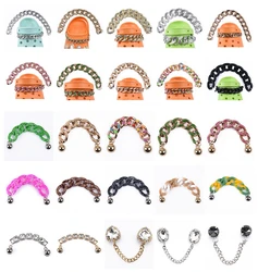 New Croc Charms Chain For Girls Adult Women Bling Shoes Decoration Colorful Chains Charm