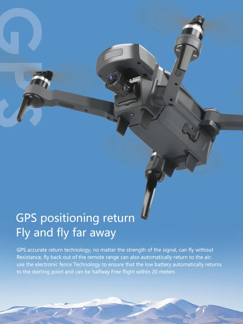 Presente do Menino K20 com Motor sem Escova Novo Drone k hd Câmera Dupla Profissional Dobrável Quadcopter 1800 m rc Distância Brinquedo 5g Gps 4 16 Novo zangão k20 com motor sem escova
