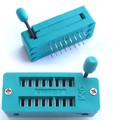 DHL/EMS 100 шт Универсальные 16pin ZIF розетки сварки IC Test-A8