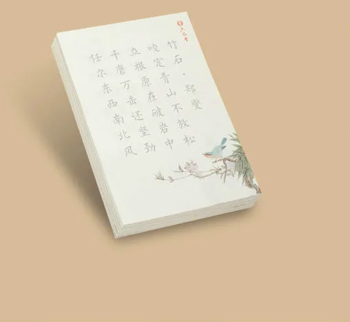 Beginner Small Regular Script Copybooks Chinese Poem Soft Pen Copybook Child Basic Brush Pen Calligraphy Practice Copybooks