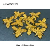 Buy 10pcs/lot Small Yellow Bee Patch Embroidery Sticker Iron on Patches Online - Image 6