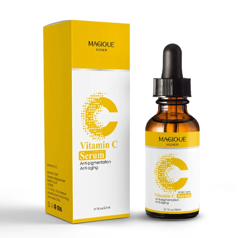 Сыворотка с витамином C для подтяжки пор отбеливающая лица гиалуроновой кислотой