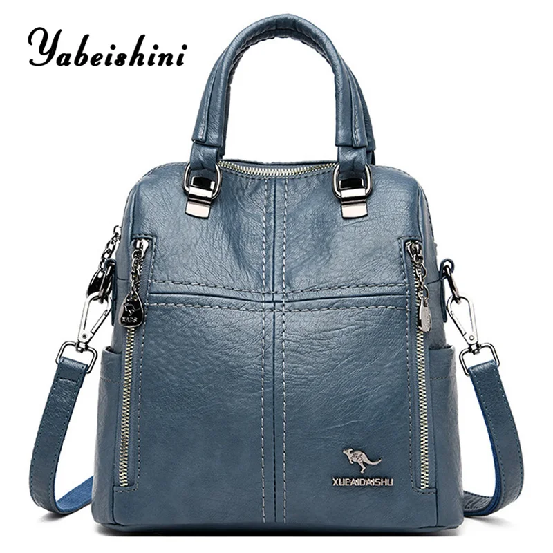 Ladies Backpack Multifunctional Women for Travel High-Quality Luxury Shoulder Sac Dos