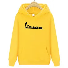 Новинка, классический фильм, толстовка, зимняя, Vespa, Ретро стиль, логотип мотоцикла, длинный рукав, толстовка с капюшоном, Повседневный пуловер