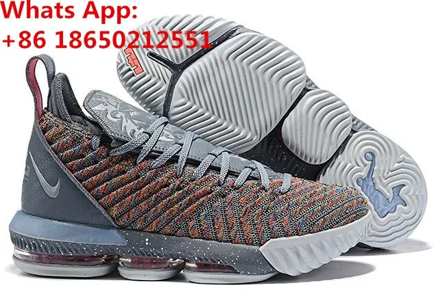 LeBron 16 16s XVI GS James Баскетбольная обувь, кроссовки, серый король, я обещала Oreo Thru MVP, мужские кроссовки
