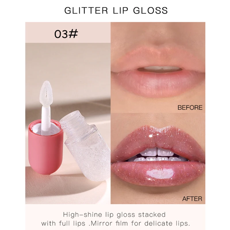 3-color Lip Gloss Capsule Design Transparent Lip Gloss Temperature-varying High-gloss Lip Gloss Moisturizing Lips Plump Lips hot 3-color Lip Gloss Capsule Design Transparent Lip Gloss Temperature-varying High-gloss Lip Gloss Moisturizing Lips Plump Lips hot