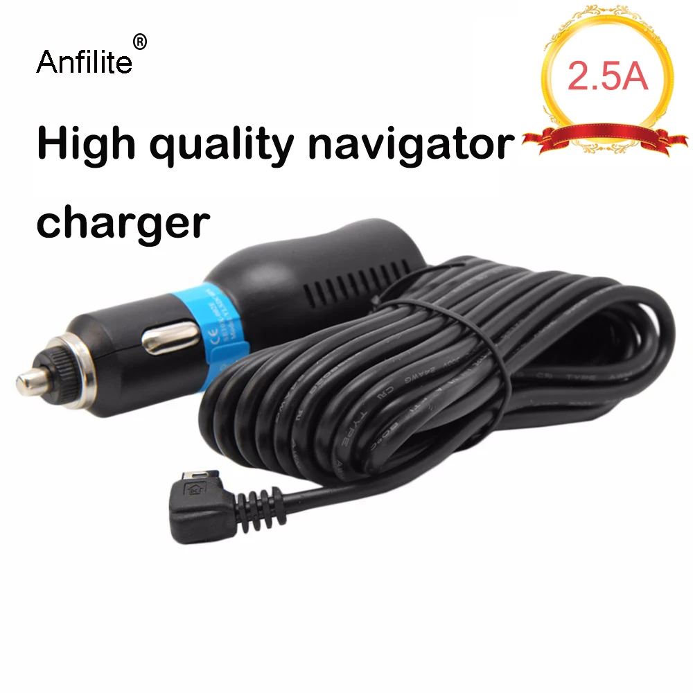 Anfilite портативное автомобильное зарядное устройство Mini USB для навигатора