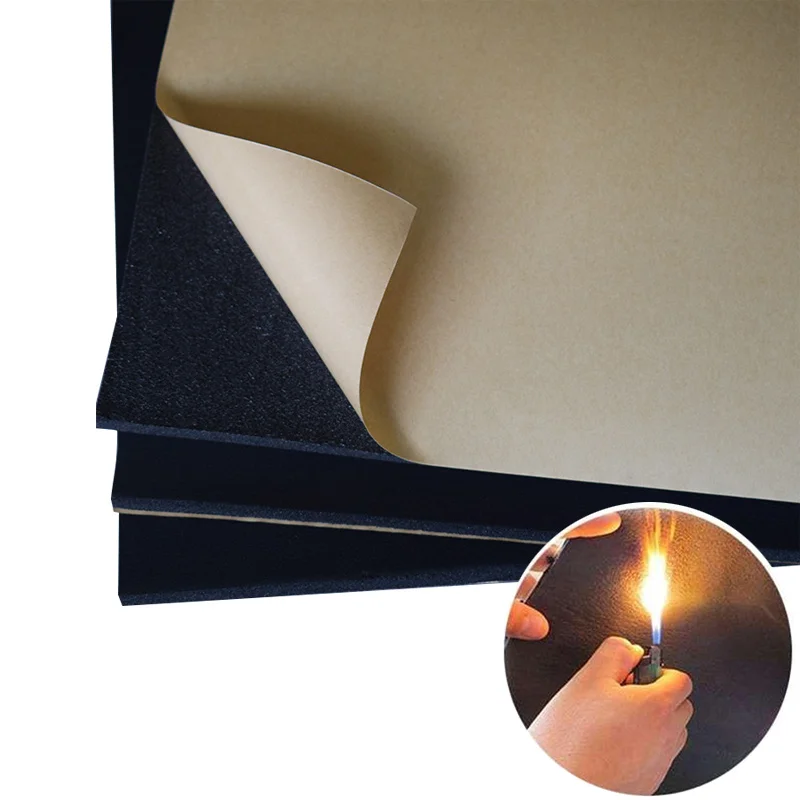 

100x100cm Auto Adhesive Cotton Insulation Thick Soundproof Rubber Absorbing Car Noise Insulation Foam Board Interior Accessories