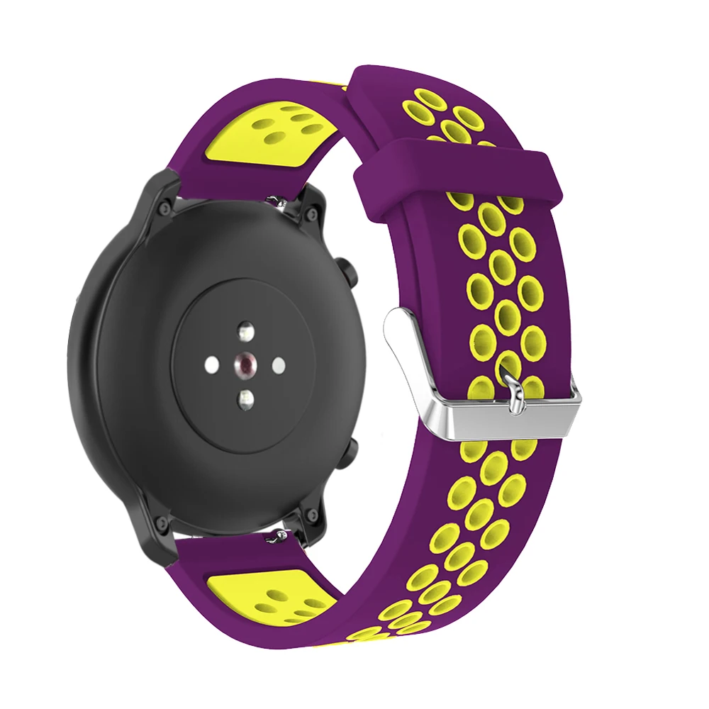 Спортивный силиконовый ремешок для Huami Amazfit GTR 42 мм браслет на запястье ремешки для xiaomi Amazfit GTS Bip BIT Молодежный пояс ремешок для часов