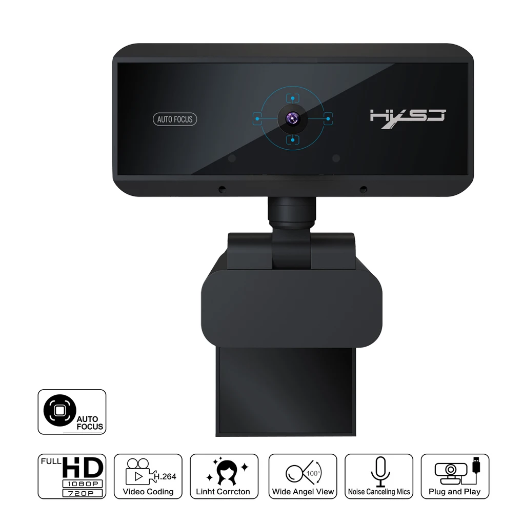 

Webcam 1080P HDWeb Camera With Built-in HD Microphone USB Plug Auto Focus Computer Peripheral Web Camera 5M Pixels USB Webcam