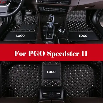 

Luxury Waterproof Leather Auto Floor mats Front + Rear All Weather Interior Mat Carpet For PGO Speedster II