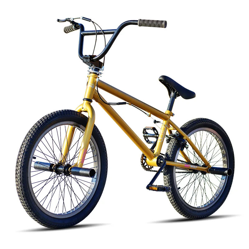 Стальная рама 20 дюймов bmx велосипед мужской performance bike orange/красный шины не складной велосипед для шоу горячая волк задний тормоз V велосипед