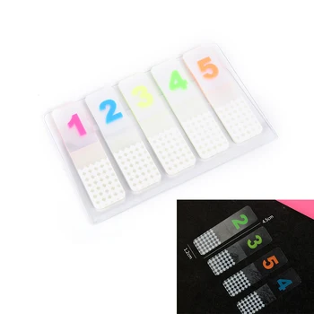 

Cute Lovely Sticky Paper Note Kawaii Colored 1-5 Number Memo Pad School Office Supplies Korean Stationery