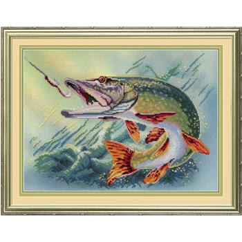 

Set for embroidery cross stitch MP Studio РК-334 "Pike"