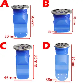 

4 Sizes Floor Drain Cover Bathroom Seal Drain Deodorant Silicone Core Insect Control Backflow Preventer One Way Valve Air